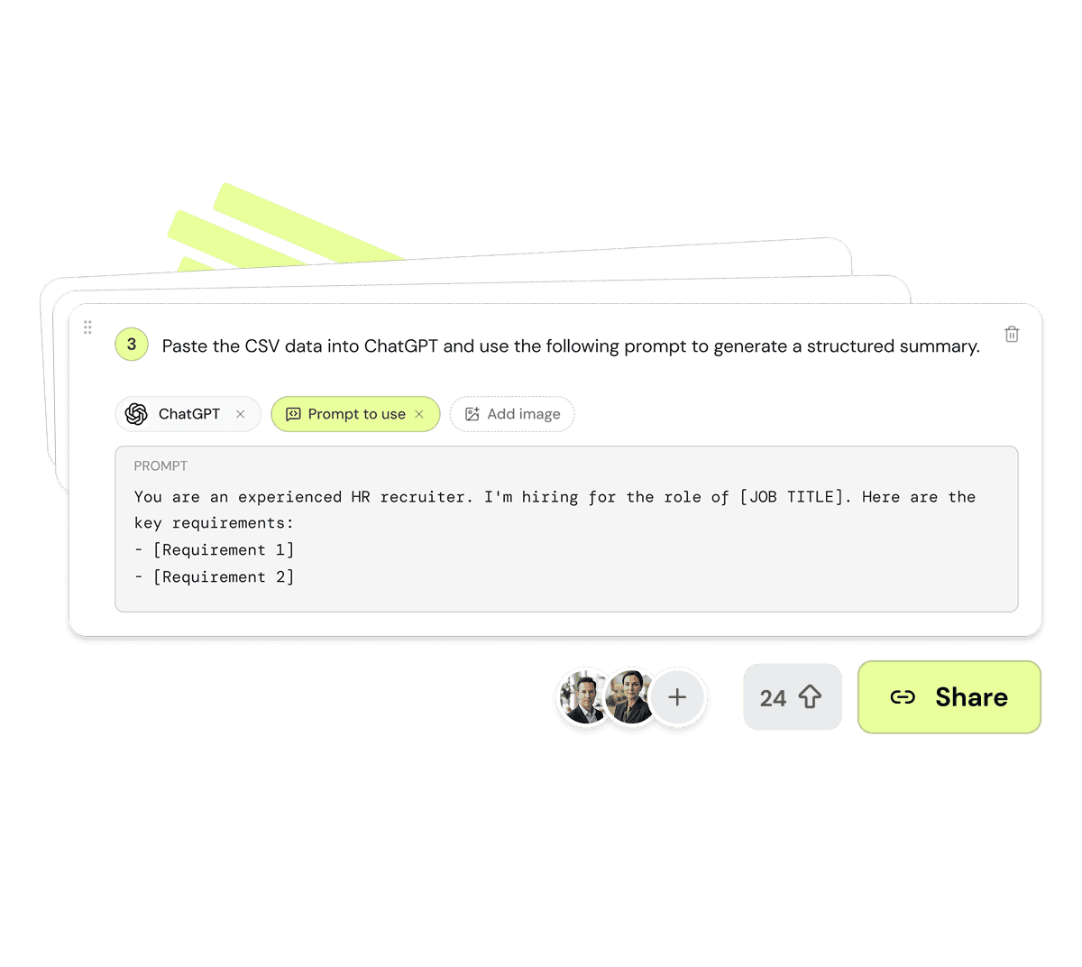 Shared AI workflows